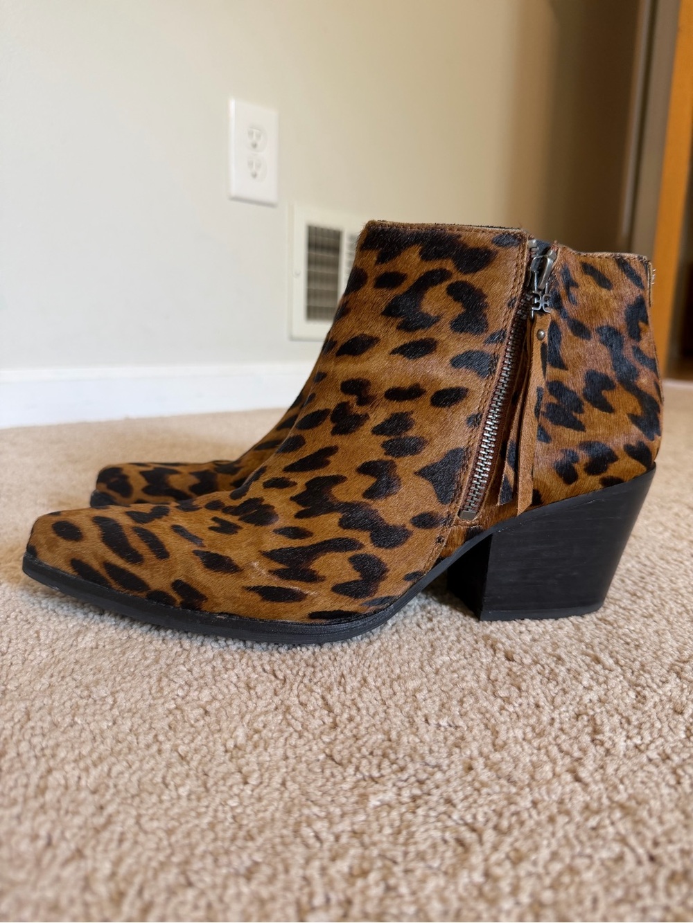 Leopard Print Women’s Ankle Bootie - 9.5M